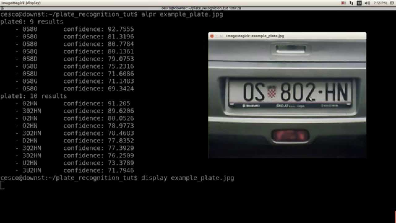 Automatic license plate recognition software open source