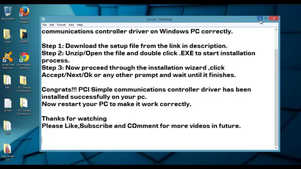 Pci Drivers For Windows 8